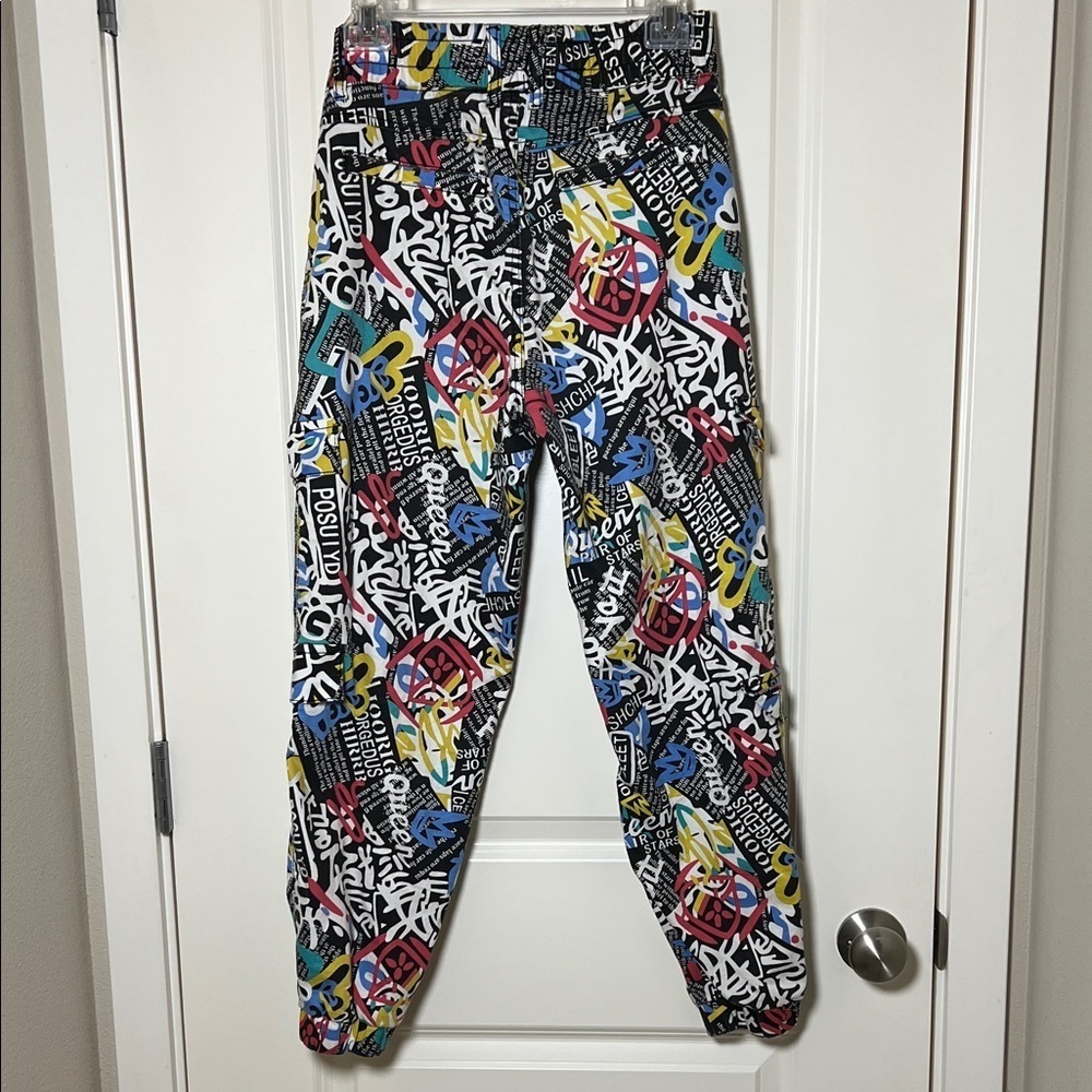 Wild Grafitti V.I.P. Jeans 90s Jogger Pants Size 9/29 - Picture 3 of 6